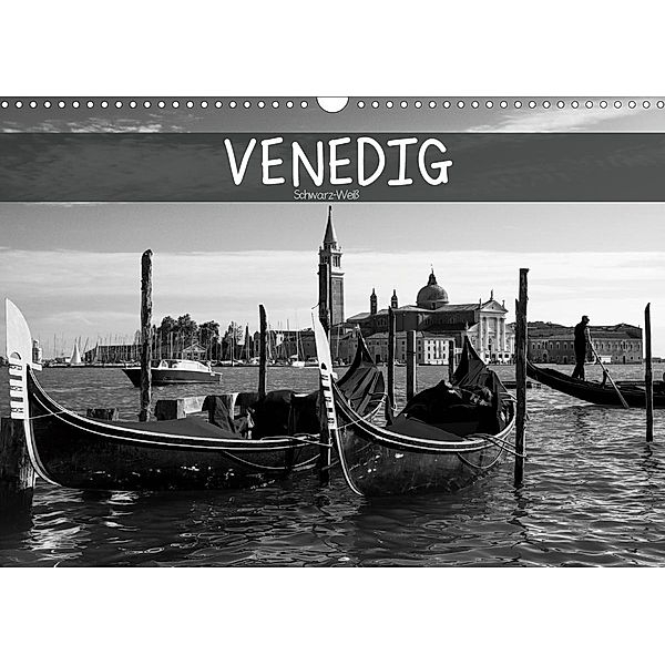 Venedig schwarz-weiß (Wandkalender 2021 DIN A3 quer), Dirk Meutzner