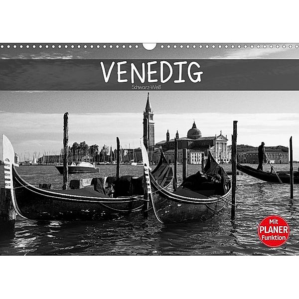 Venedig schwarz-weiß (Wandkalender 2023 DIN A3 quer), Dirk Meutzner