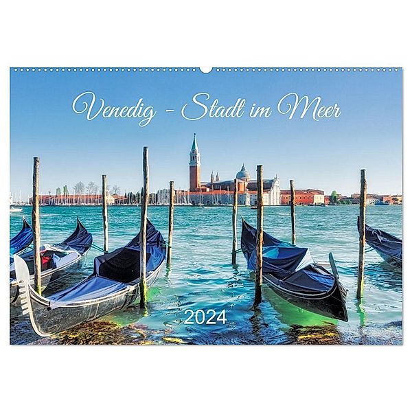 Venedig - Stadt im Meer (Wandkalender 2024 DIN A2 quer), CALVENDO Monatskalender, Klaus Kolfenbach