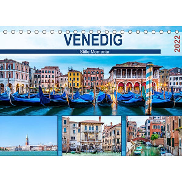 Venedig - Stille Momente (Tischkalender 2022 DIN A5 quer), HETIZIA