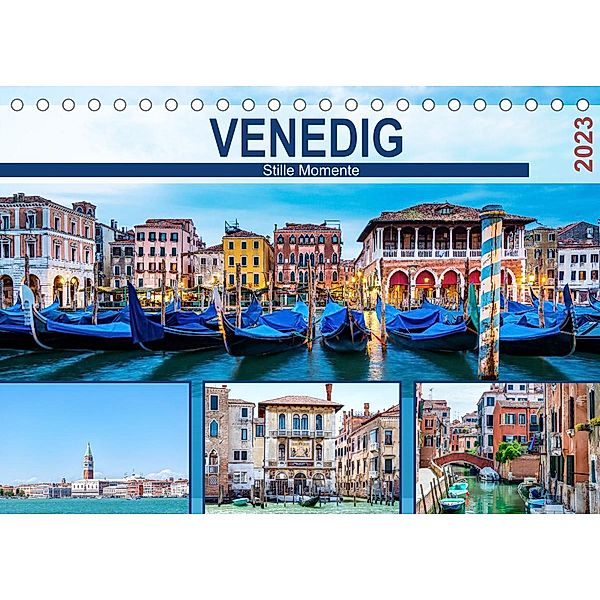 Venedig - Stille Momente (Tischkalender 2023 DIN A5 quer), HETIZIA