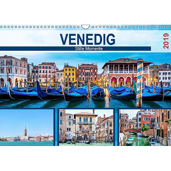 Venedig - Stille Momente (Wandkalender 2019 DIN A3 quer), HETIZIA Fotodesign