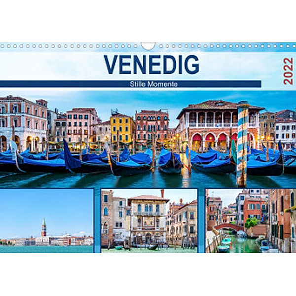 Venedig - Stille Momente (Wandkalender 2022 DIN A3 quer), HETIZIA