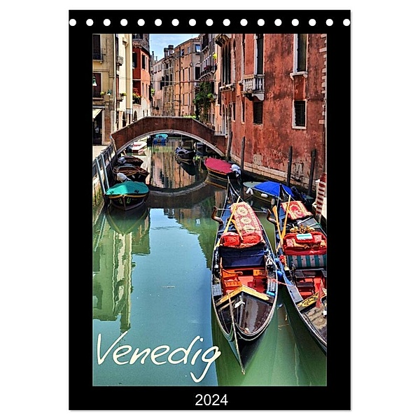Venedig (Tischkalender 2024 DIN A5 hoch), CALVENDO Monatskalender, Uwe Reschke