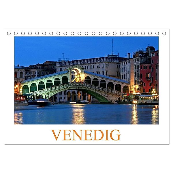 Venedig (Tischkalender 2024 DIN A5 quer), CALVENDO Monatskalender, Thomas Fietzek