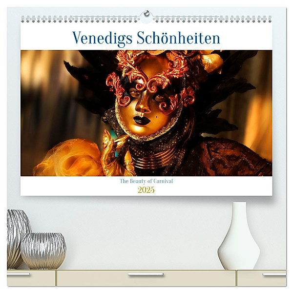 Venedigs Schönheiten (hochwertiger Premium Wandkalender 2025 DIN A2 quer), Kunstdruck in Hochglanz, Calvendo, Joe Aichner