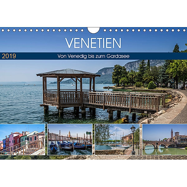 VENETIEN von Venedig bis zum Gardasee (Wandkalender 2019 DIN A4 quer), Melanie Viola