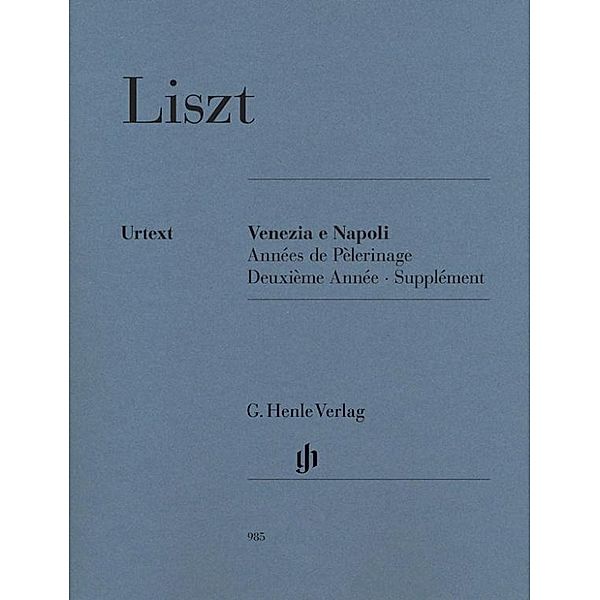 Venezia e Napoli, Klavier, Franz Liszt - Venezia e Napoli