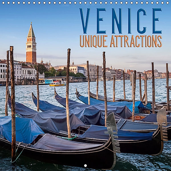 VENICE Unique attractions (Wall Calendar 2019 300 × 300 mm Square), Melanie Viola