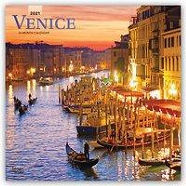 Venice - Venedig 2021 - 16-Monatskalender, BrownTrout Publisher