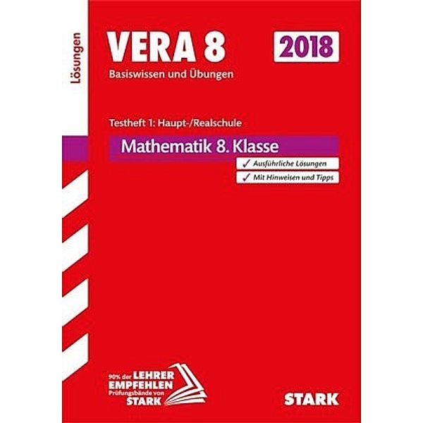VERA 8 2018 - Testheft 1: Haupt-/Realschule - Mathematik Lösungen