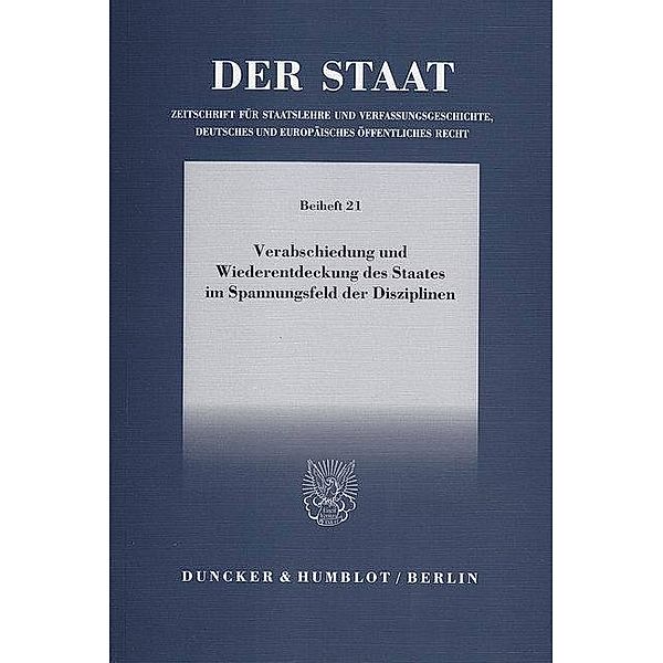 Verabschiedung und Wiederentdeckung des Staates im Spannungsfeld der Disziplinen