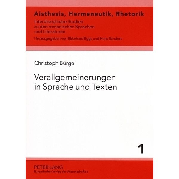 Verallgemeinerungen in Sprache und Texten, Christoph Bürgel