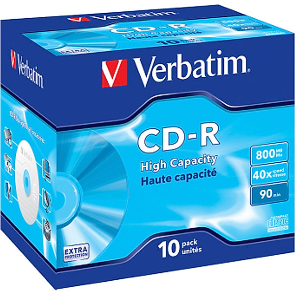 VERBATIM CD-R 800MB 40x 10er JewelCase