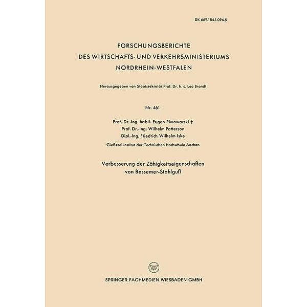 Verbesserung der Zähigkeitseigenschaften von Bessemer-Stahlguß, Eugen Piwowarsky