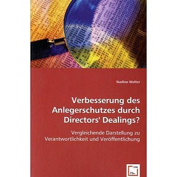 Verbesserung des Anlegerschutzes durch Directors` Dealings?, Nadine Welter