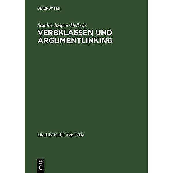 Verbklassen und Argumentlinking / Linguistische Arbeiten Bd.442, Sandra Joppen-Hellwig