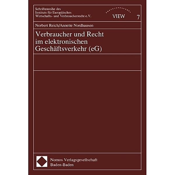 Verbraucher und Recht im elektronischen Geschäftsverkehr (eG), Norbert Reich, Annette Nordhausen