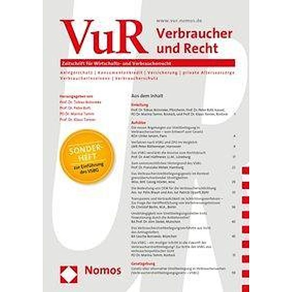 Verbraucher und Recht (VuR)