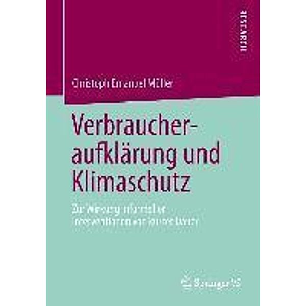 Verbraucheraufklärung und Klimaschutz, Christoph Emanuel Müller