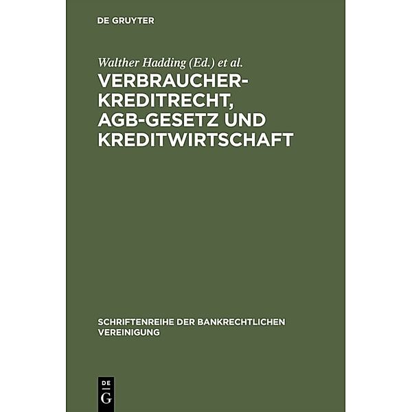 Verbraucherkreditrecht, AGB-Gesetz und Kreditwirtschaft