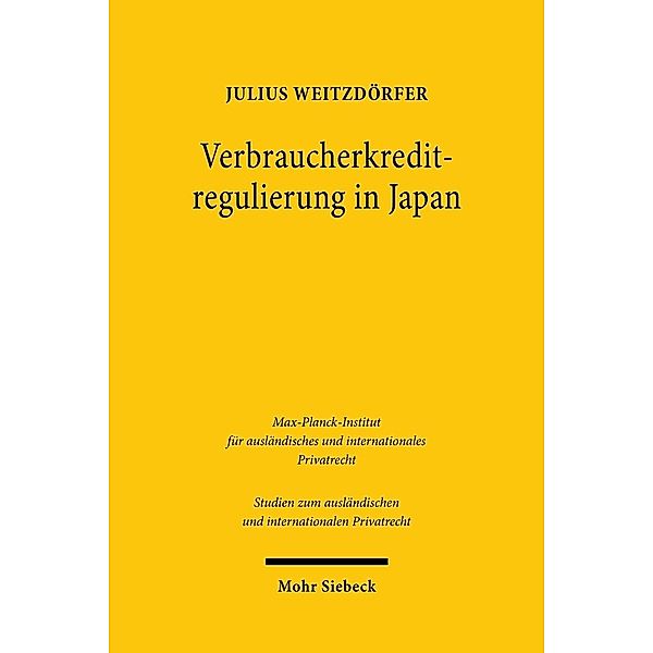 Verbraucherkreditregulierung in Japan, Julius Weitzdörfer
