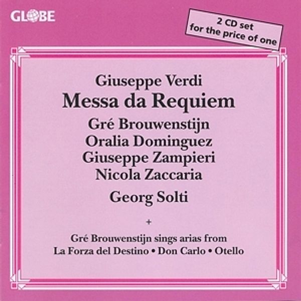 Verdi: Messa Da Requiem,Arias, Chorus and Orchestra of the Wdr, Brouwenstijn