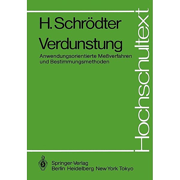 Verdunstung / Hochschultext, Harald Schrödter