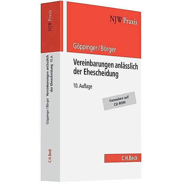 Vereinbarungen anlässlich der Ehescheidung, m. CD-ROM, Horst Göppinger