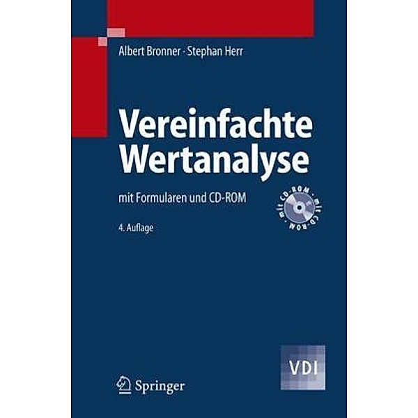 Vereinfachte Wertanalyse, mit CD-ROM, Albert Bronner, Stephan Herr