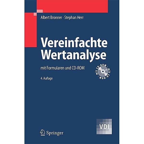 Vereinfachte Wertanalyse / VDI-Buch, Albert Bronner, Stephan Herr