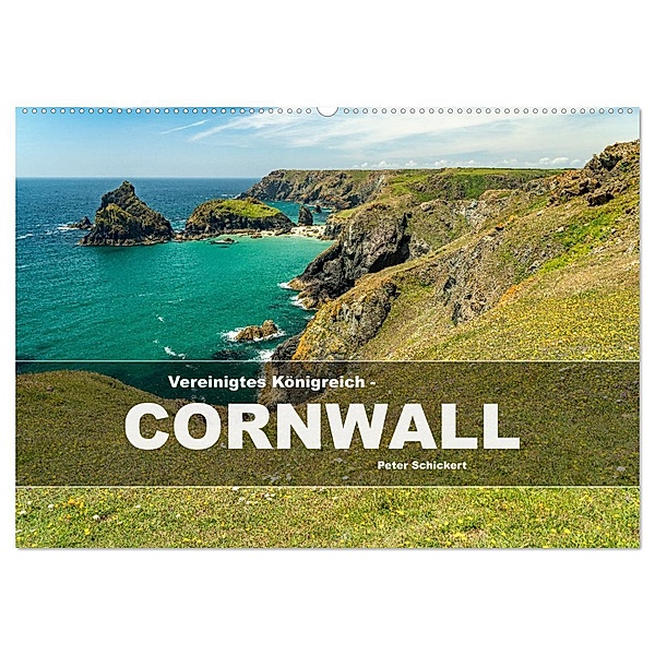 Vereinigtes Königreich - Cornwall (Wandkalender 2025 DIN A2 quer), CALVENDO Monatskalender, Calvendo, Peter Schickert