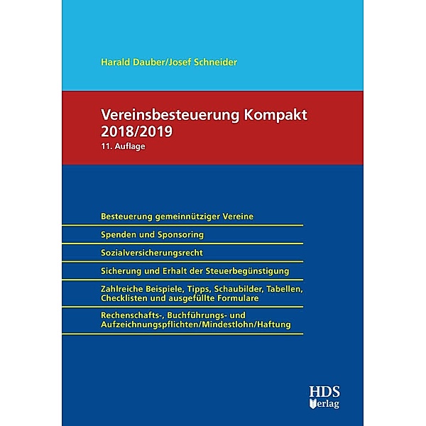 Vereinsbesteuerung Kompakt 2018/2019, Josef Schneider, Harald Dauber