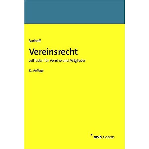 Vereinsrecht, Detlef Burhoff