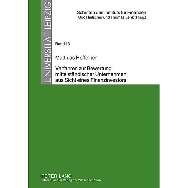 Verfahren zur Bewertung mittelständischer Unternehmen aus Sicht eines Finanzinvestors, Matthias Hoffelner