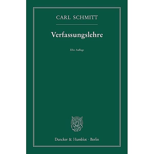 Verfassungslehre, Carl Schmitt