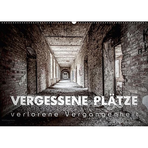 Vergessene Plätze - verlorene Vergangenheit (Wandkalender 2017 DIN A2 quer), Monika Schöb