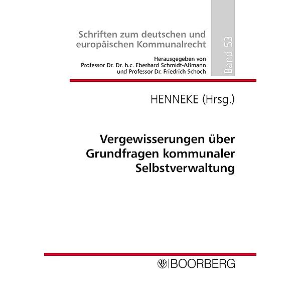 Vergewisserungen über Grundfragen kommunaler Selbstverwaltung