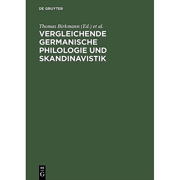 Vergleichende germanische Philologie und Skandinavistik