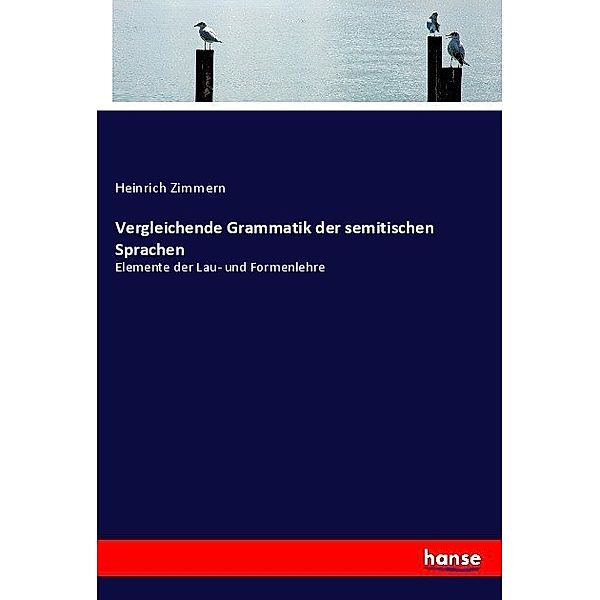 Vergleichende Grammatik der semitischen Sprachen, Heinrich Zimmern
