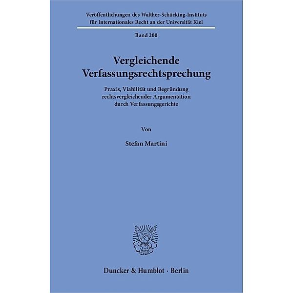 Vergleichende Verfassungsrechtsprechung, Stefan Martini