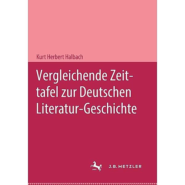 Vergleichende Zeittafel zur deutschen Literatur-Geschichte, Kurt Herbert Halbach
