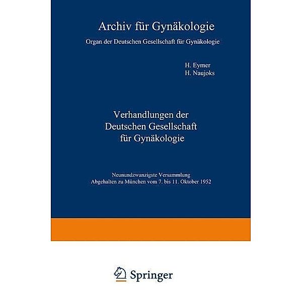 Verhandlungen der Deutschen Gesellschaft für Gynäkologie / Verhandlungen der Deutschen Gesellschaft für Gynäkologie Bd.29