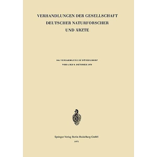 Verhandlungen der Gesellschaft Deutscher Naturforscher und Ärzte / Verhandlungen der Gesellschaft deutscher Naturforscher und Ärzte Bd.106, Kenneth A. Loparo