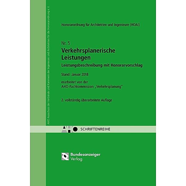 Verkehrsplanerische Leistungen - Leistungsbeschreibung mit Honorarvorschlag