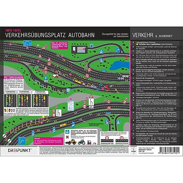 Verkehrsübungsplatz Autobahn, Info-Tafel, Michael Schulze