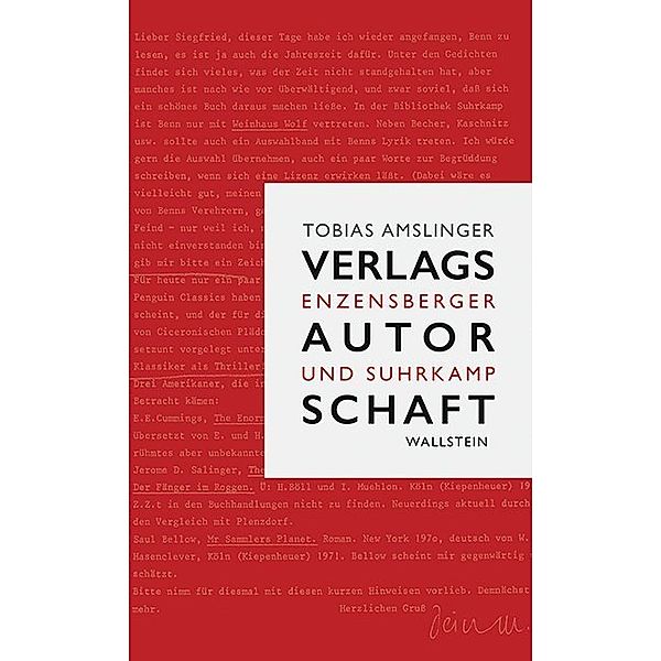 Verlagsautorschaft, Tobias Amslinger