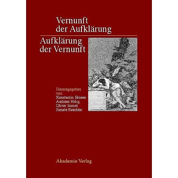 Vernunft der Aufklärung - Aufklärung der Vernunft