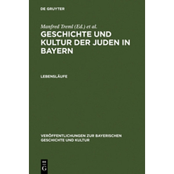 Veröffentlichungen zur Bayerischen Geschichte und Kultur / Lebensläufe, Lebensläufe