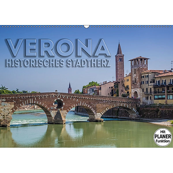 VERONA Historisches Stadtherz (Wandkalender 2019 DIN A2 quer), Melanie Viola